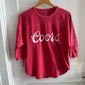 Boxercraft Coors Raglan Graphic Red Women's Top
